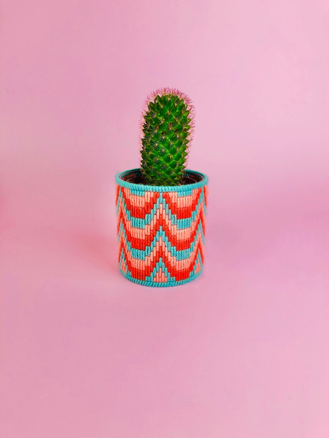 bargello plant pot needlepoint kit