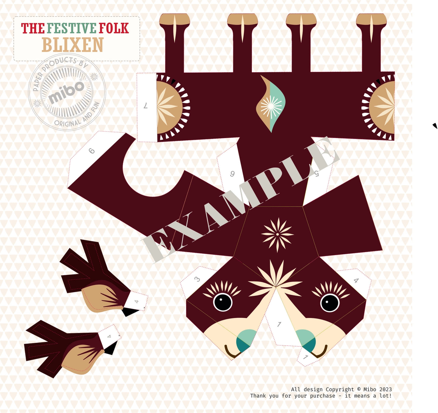 festive folk paper kit