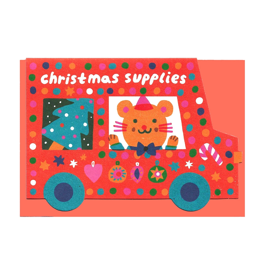 christmas van note card