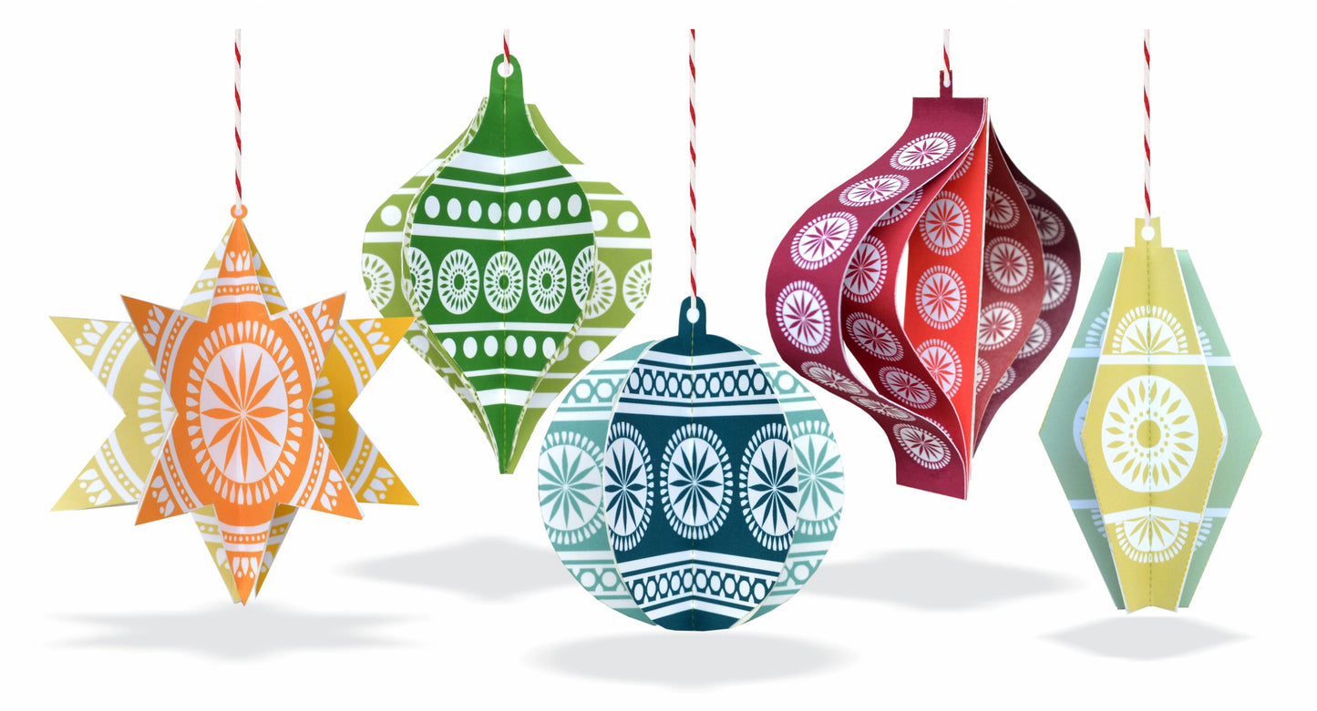 festive decorations paper kit