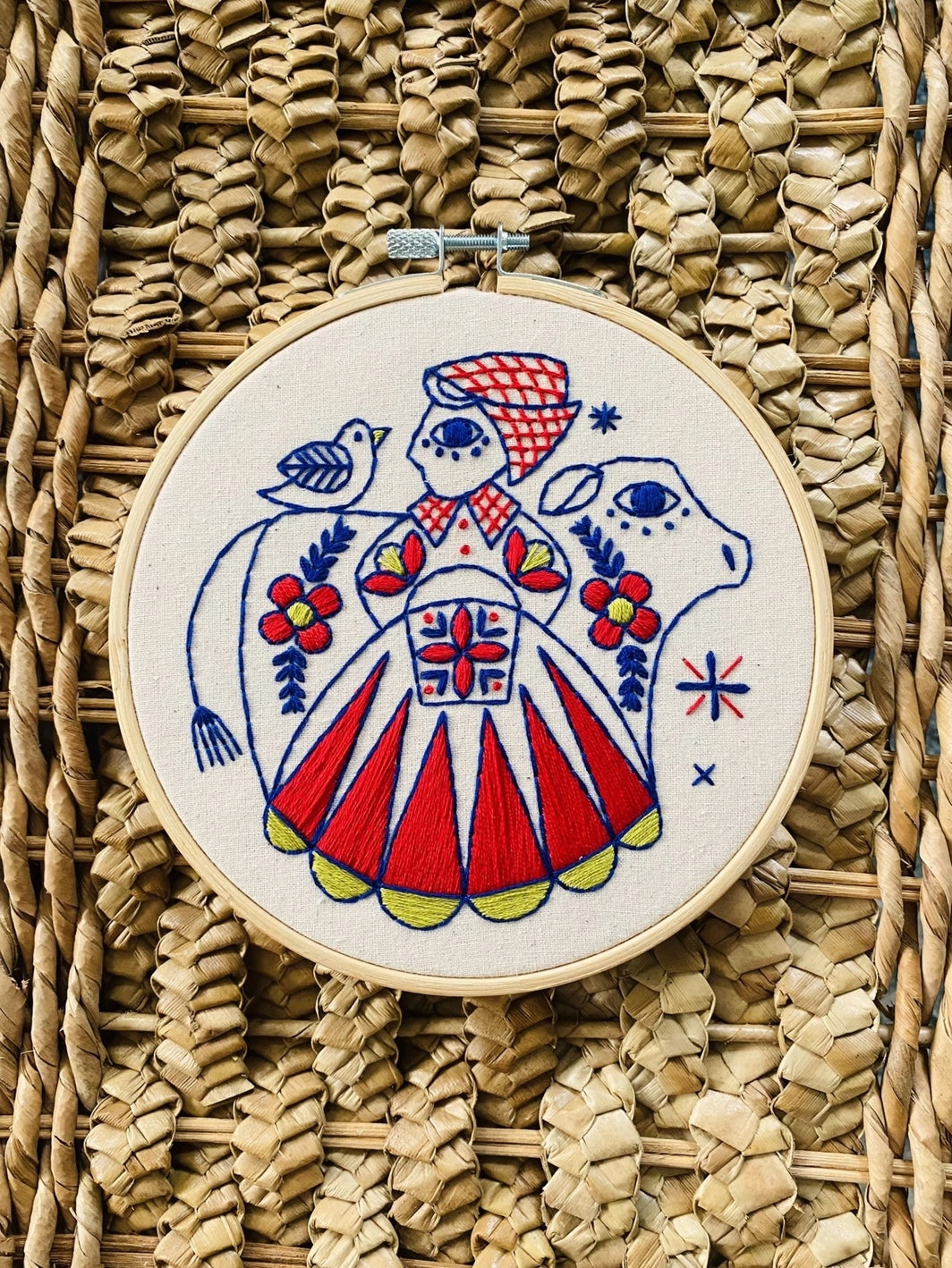 milkmaid embroidery kit