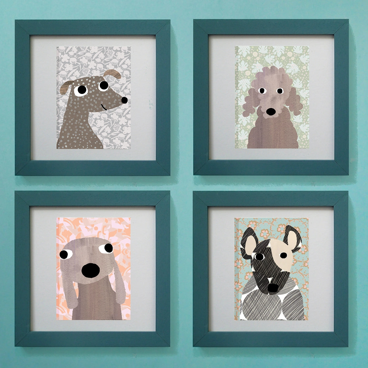mini print set - dog designs