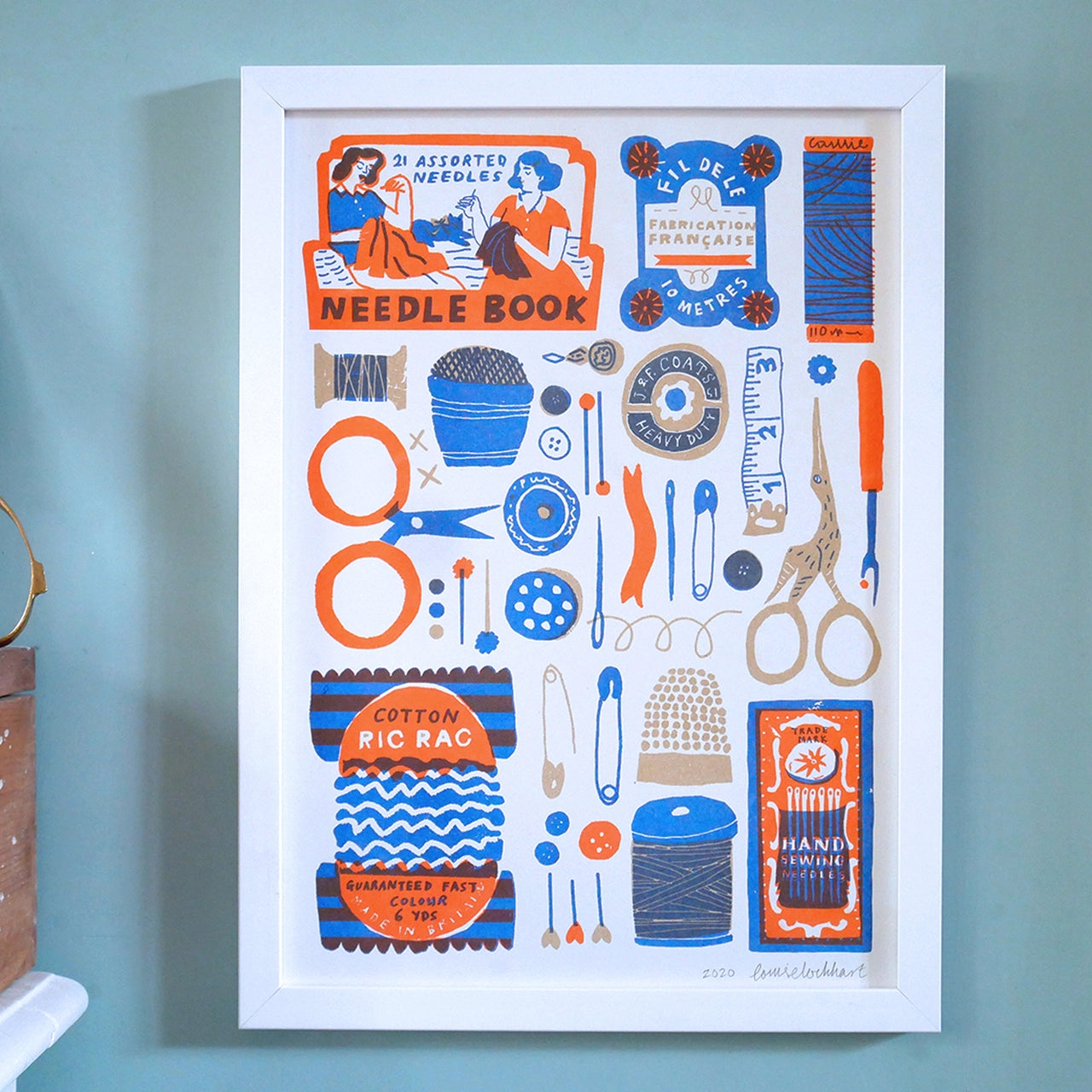 sewing collection riso print
