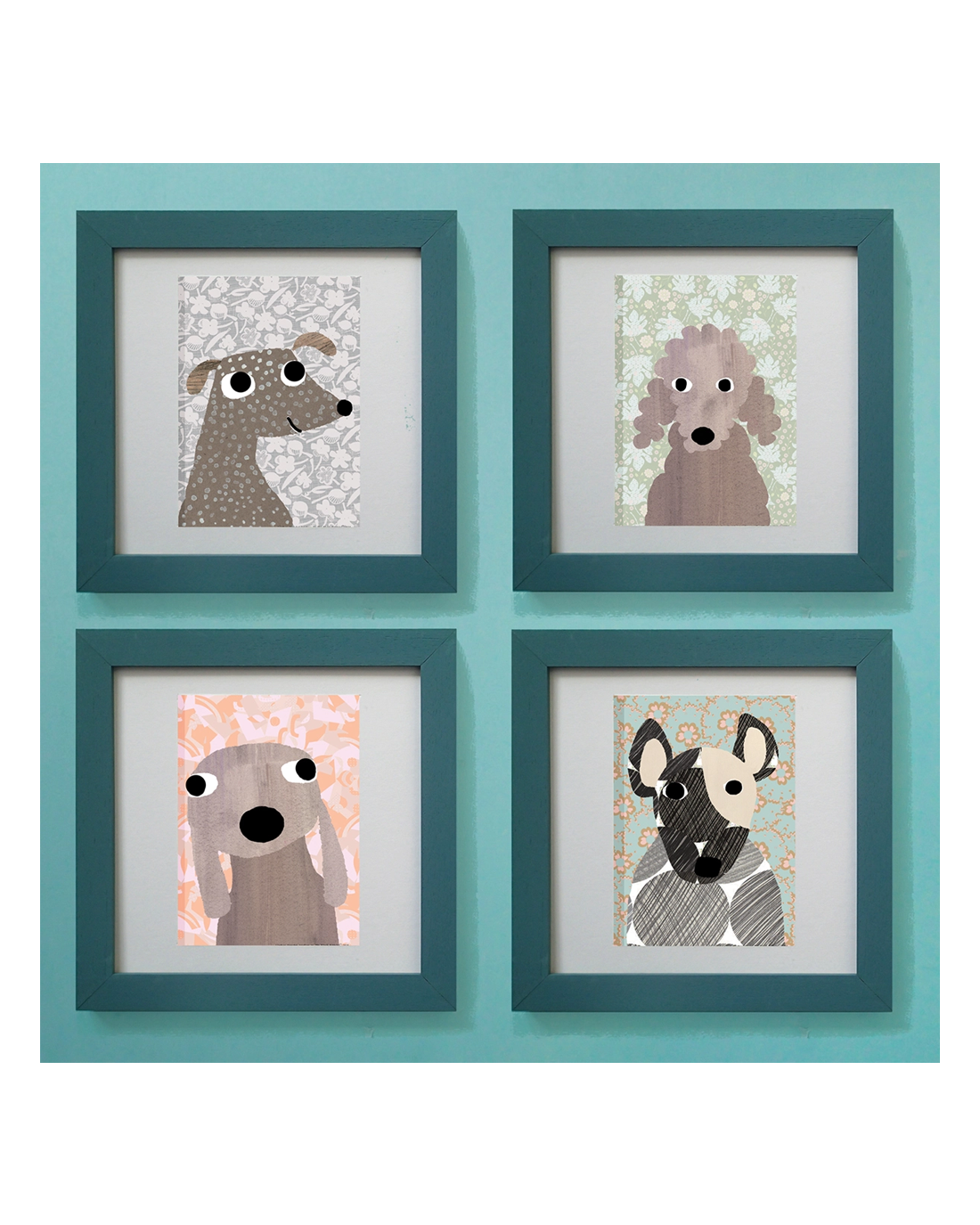mini print set - dog designs
