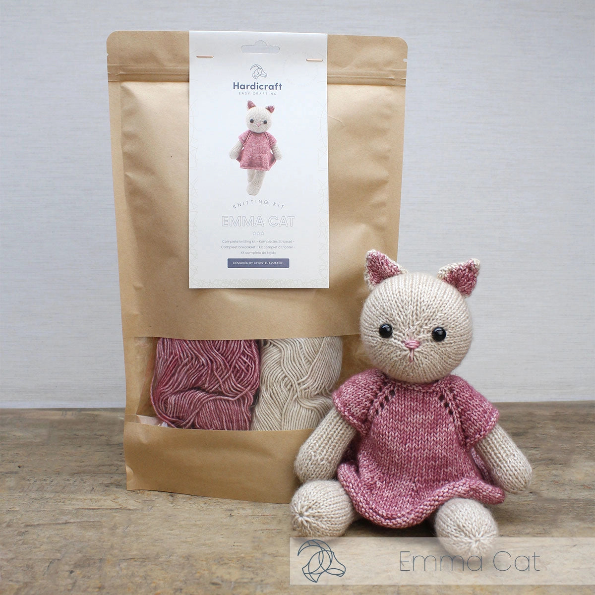 emma cat knitting kit