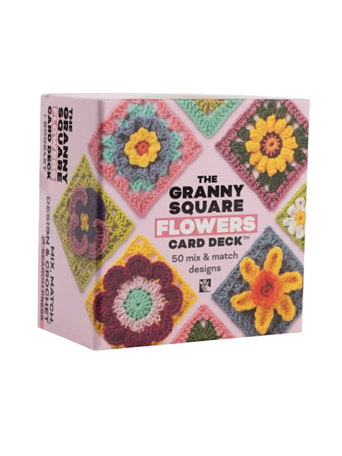 the granny square flowers card deck