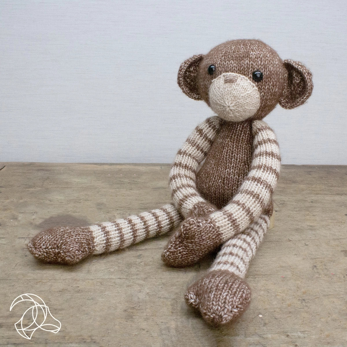 malinda monkey knitting kit