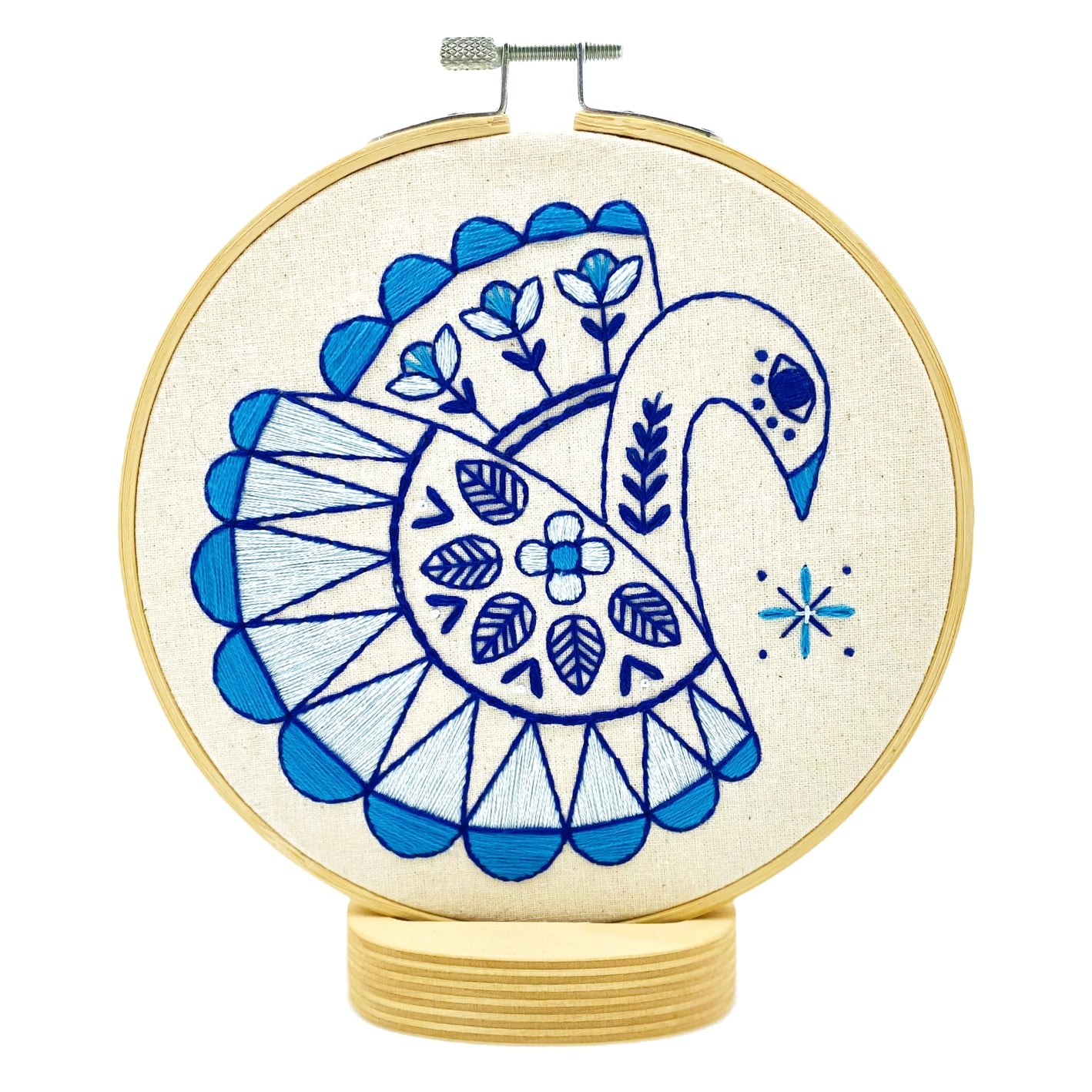 swan embroidery kit