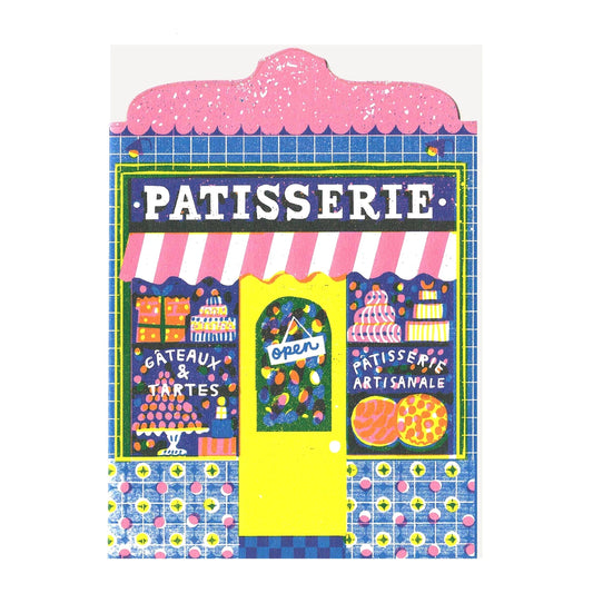 patisserie shop art card