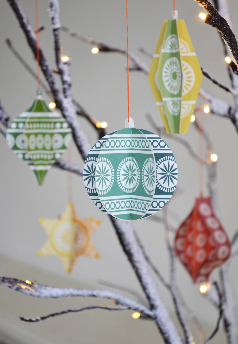 festive decorations paper kit