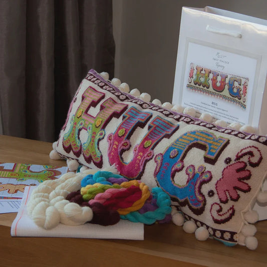 hug cross stitch cushion kit