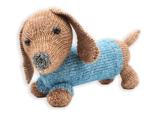 ria daschund knitting kit
